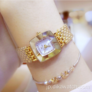 BSFA1197レディースチャームの中国ブランドの女性の時計高級ステンレス鋼ローズゴールドクォーツ防水ファッション時計reloj